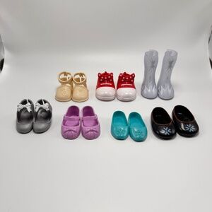 Disney‎ Mixed Doll Shoe & Boot Lot of 7